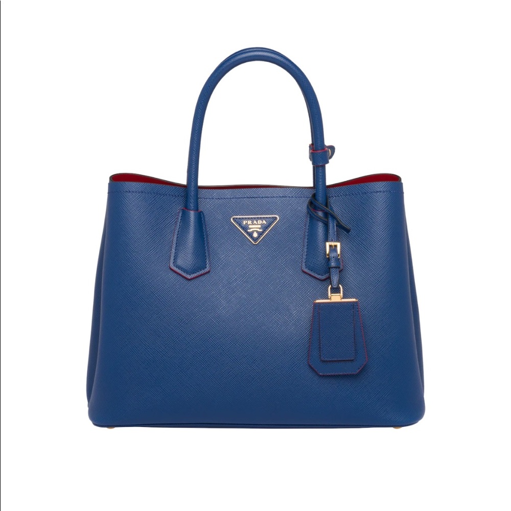 Medium Saffiano Leather Double Prada Bag